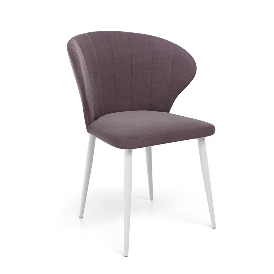 Стул Капри ULTRA PLUM каркас белый
