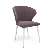 Стул Капри ULTRA PLUM каркас белый
