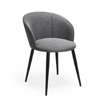 Стул Лилит ULTRA GREY каркас черный